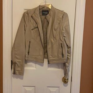 Faux Leather Moro Jacket